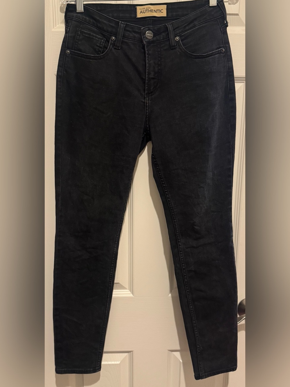 Silver Jeans Black Curvy High  Skinny Women's Jeans